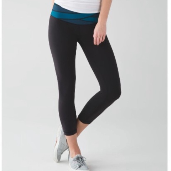 lululemon athletica Pants - Lululemon Wunder Under Teal Leggings